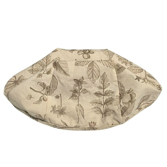 2001 Longaberger Card Keeper Basket Wood Lid Fabric Floral Liner Protector READ - Picture 8 of 13